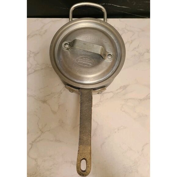 Calphalon Commercial Aluminum Cookware hard anodized 1½ QT sauce pan w lid GUC - Picture 5 of 11